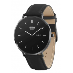 Henry London HSL005 智能手錶 (黑色和黑色皮革)